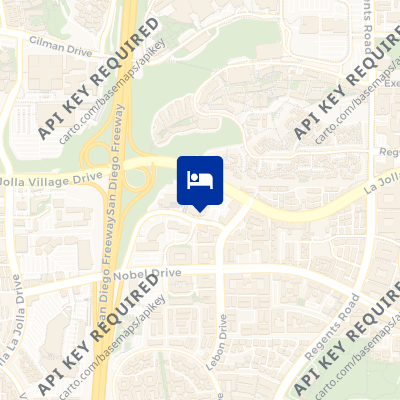 location of hotel on a map