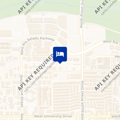 location of hotel on a map