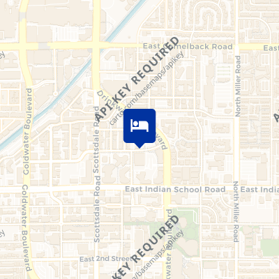 location of hotel on a map