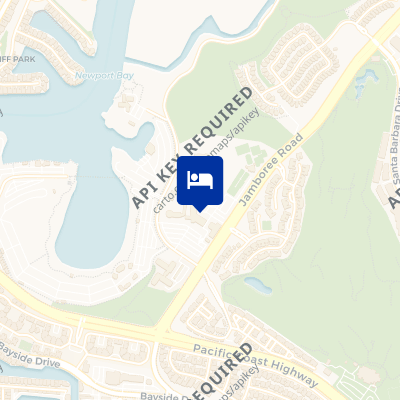 location of hotel on a map