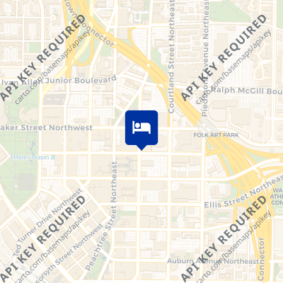 location of hotel on a map