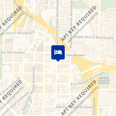 location of hotel on a map