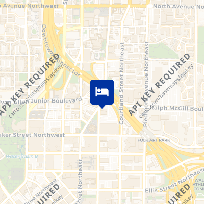 location of hotel on a map