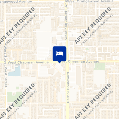 location of hotel on a map