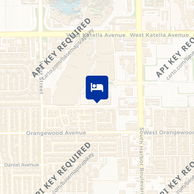 location of hotel on a map