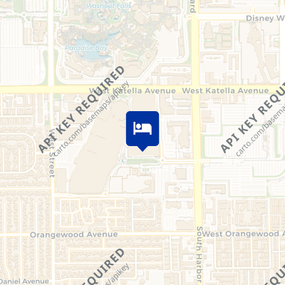 location of hotel on a map