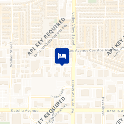 location of hotel on a map