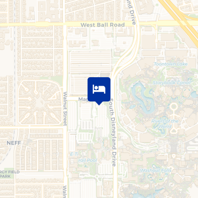 location of hotel on a map
