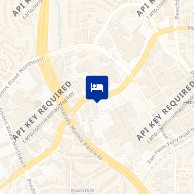 location of hotel on a map