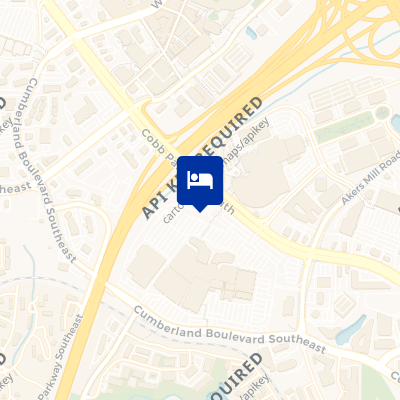 location of hotel on a map