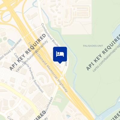 location of hotel on a map