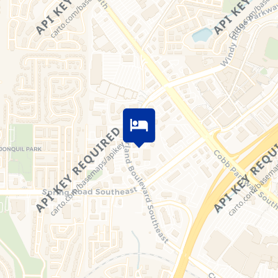 location of hotel on a map