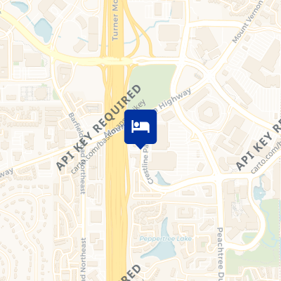 location of hotel on a map