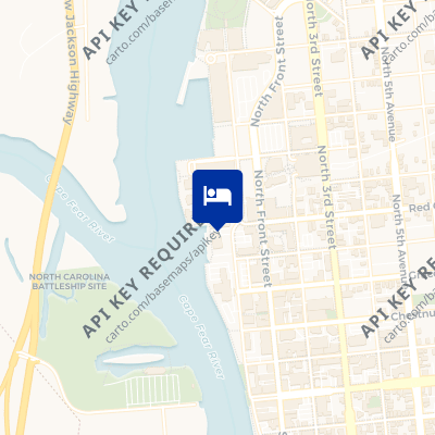 location of hotel on a map