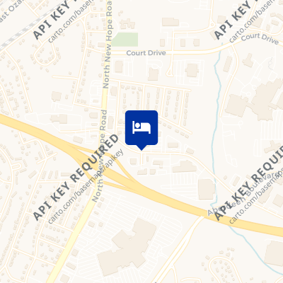 location of hotel on a map