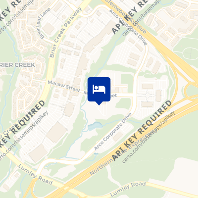 location of hotel on a map