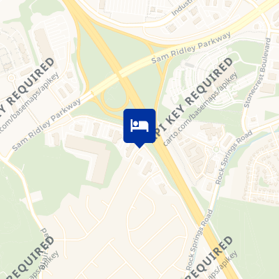 location of hotel on a map
