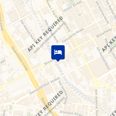 location of hotel on a map