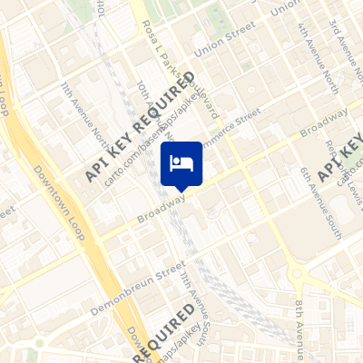 location of hotel on a map