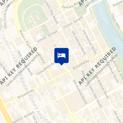 location of hotel on a map