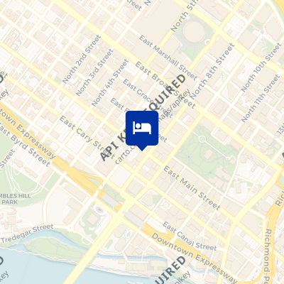 location of hotel on a map