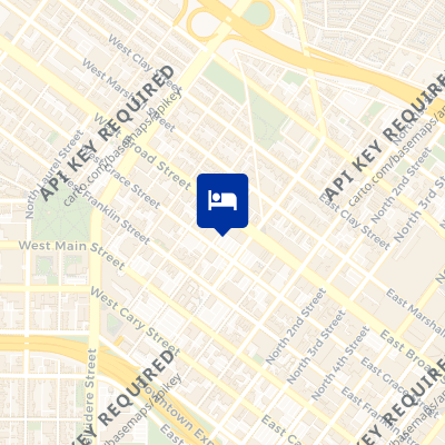 location of hotel on a map