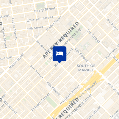 location of hotel on a map