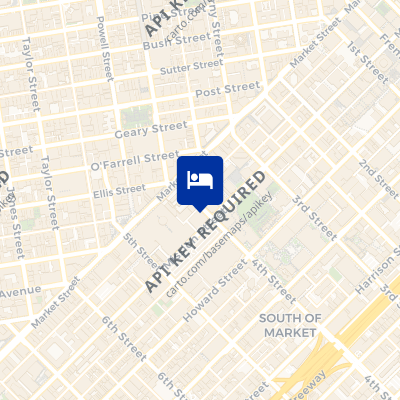 location of hotel on a map