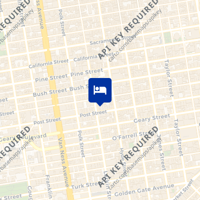 location of hotel on a map