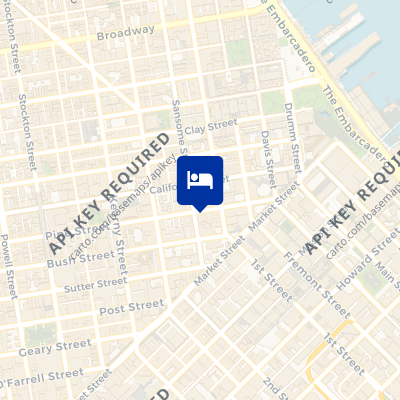 location of hotel on a map