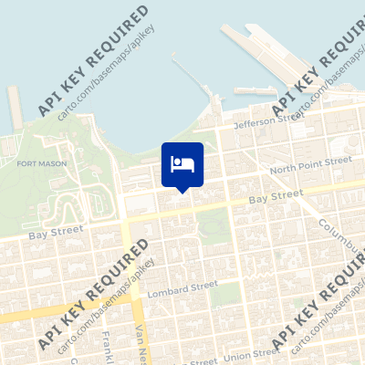 location of hotel on a map