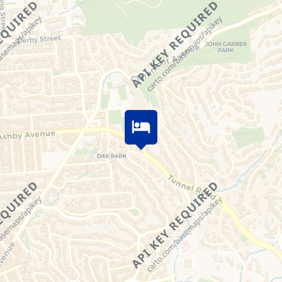 location of hotel on a map