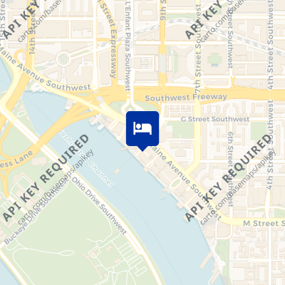location of hotel on a map