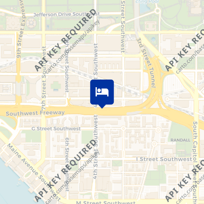 location of hotel on a map