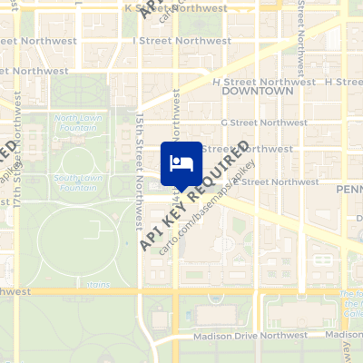location of hotel on a map