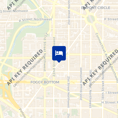 location of hotel on a map