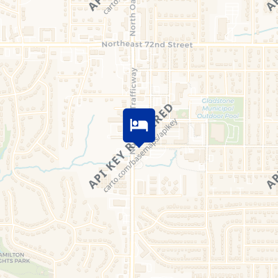 location of hotel on a map