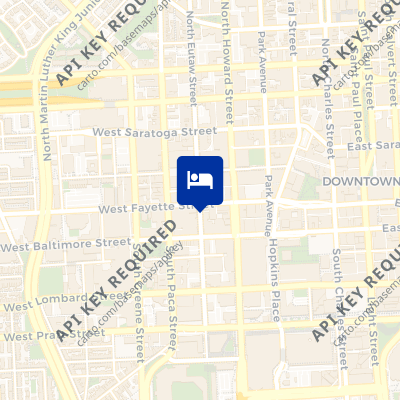location of hotel on a map