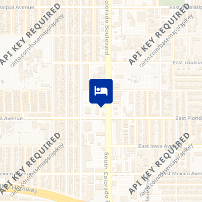location of hotel on a map