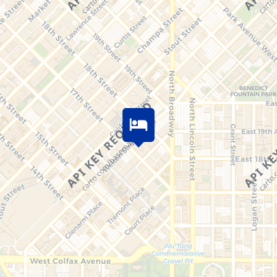 location of hotel on a map