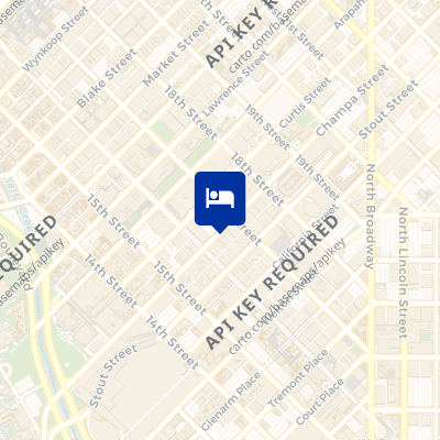 location of hotel on a map
