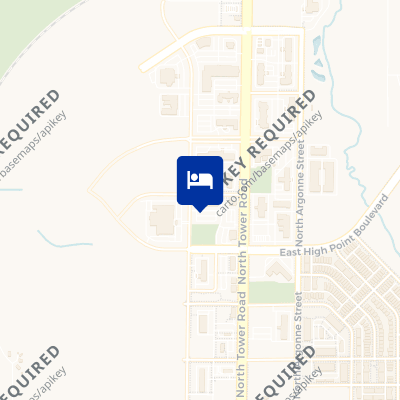 location of hotel on a map
