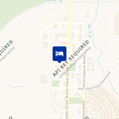 location of hotel on a map