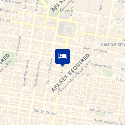 location of hotel on a map