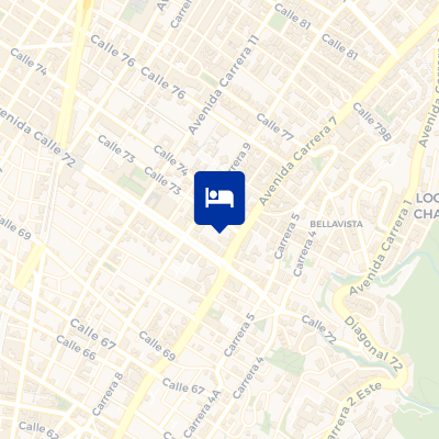 location of hotel on a map