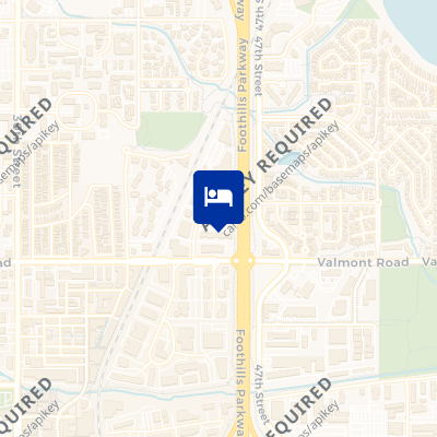 location of hotel on a map