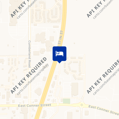 location of hotel on a map