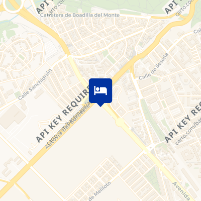 location of hotel on a map