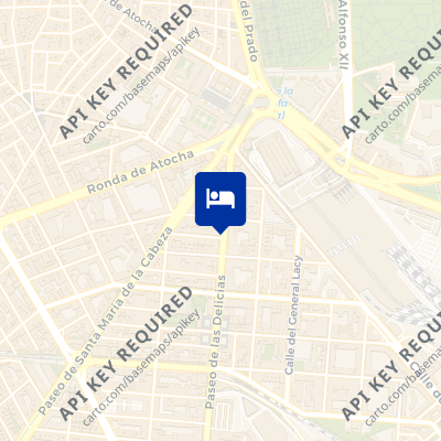 location of hotel on a map