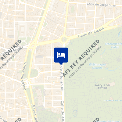 location of hotel on a map